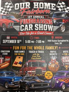 our home first annual car show flyer